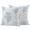 Light Blue Gray, variant on Blue Grey Coral Coastal Outdoor Pillow Covers, Waterproof Decorative Throw Pillowcases Set of 2, Summer Beach Seaside Nautical Couch Cushion Cases with Zipper for Outside Patio Garden Sofa 16"x16"