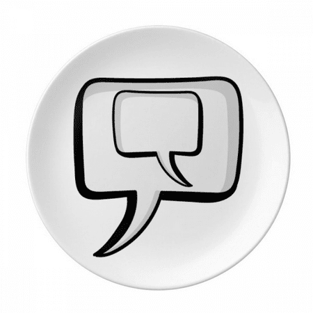

Daily Language Chat Dialogue Understanding Plate Decorative Porcelain Salver Tableware Dinner Dish