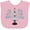 AD-Pink, variant on Inktastic I'm Just Here for the Cake Funny Wedding Boys or Girls Baby Bib