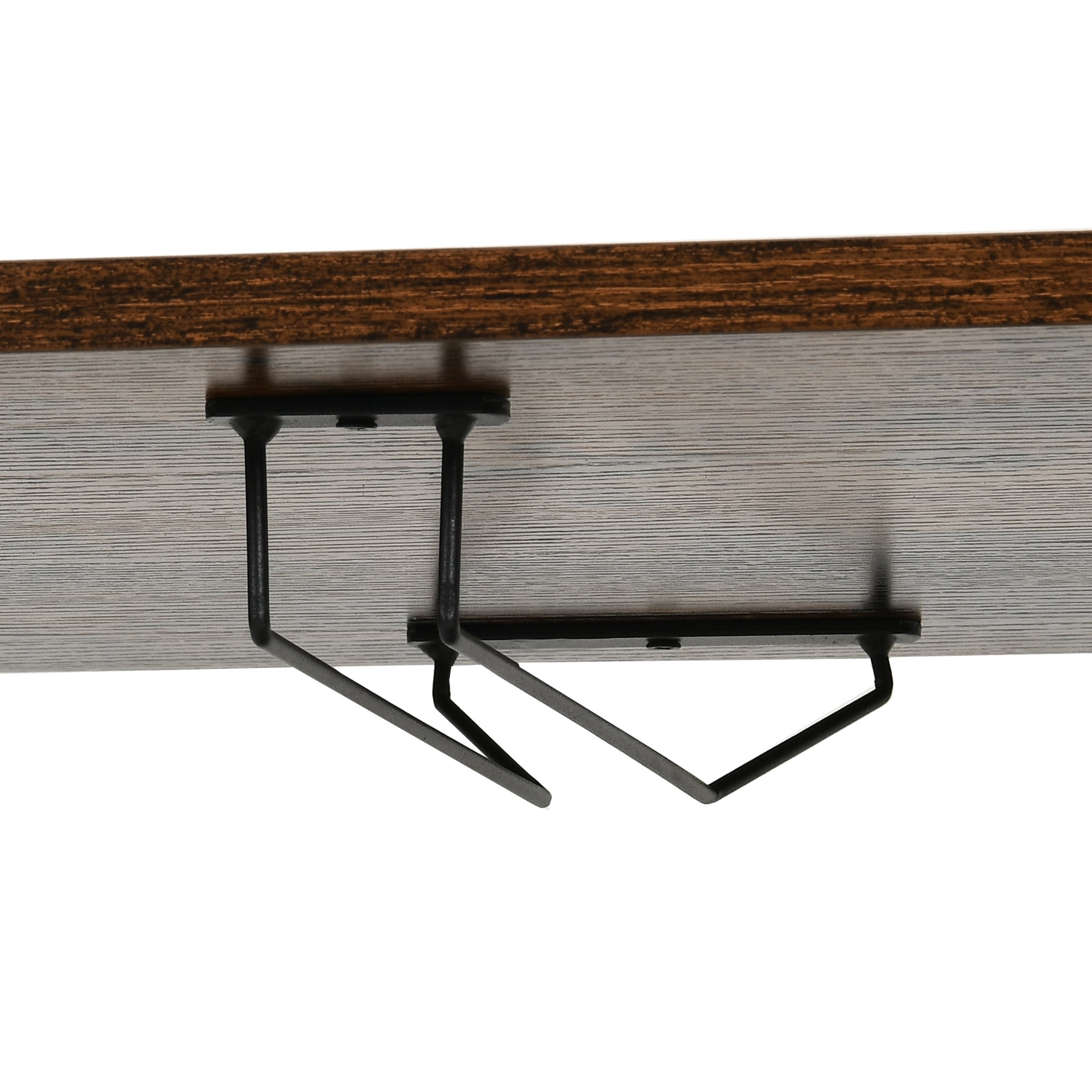 Craftian Kitchen Storage Cart Trolley with Storage Shelves, Kitchen Island Cart with Power Outlets & Doors, Brown