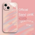 BINUFF Watercolor Phone Case, Pink Chic Fullcover Glass, Compatible