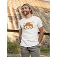 thumbnail image 2 of Red Panda Head T-Shirt Men -Image by Shutterstock, Male XX-Large, 2 of 4