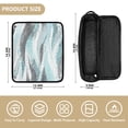 thumbnail image 6 of Hair Tools Storage with Heat Resistant Mat- Wavy Dotted Pattern Printed Curling Iron Travel Bag/Flat Iron Case for Women, 6 of 8