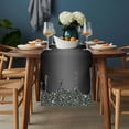 thumbnail image 2 of Black Grey Table Runner - 36 Inch Long, Kitchen Dining Table Runner Dresser Scarves, Modern Abstract Diamond Luxury Gradient Farmhouse Decor for Coffee Tables Wedding Party Banquet, 2 of 8