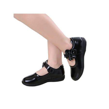 

Fangasis Girls Princess Flower Shoes Wedding Party Shoes Student Flats