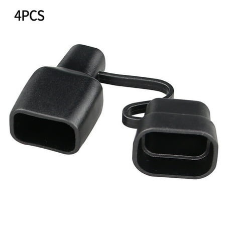 

Mingyiq 4Pcs Waterproof 45A For Anderson Plug Dust Cable Sheath Cover Black With Cap