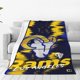 thumbnail image 2 of Manta de franela suave y acogedora personalizada de Rams Football para hombres y mujeres, se puede usar en la cama, el sofá, para acampar, para ver películas o viajar, 30 x 40 pulgadas, 40 x 50, 2 of 8