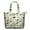 Green Football Monogram, variant on Green Striped Footballs Pattern Travel Tote Bags for Women Carry On,Large Weekender Bags for Women Travel,Multi Functional Duffle Bag for Work,Shopping,Sports