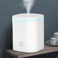 thumbnail image 2 of Humidificador de niebla fría / Tanque de agua portátil de 2L USB Apagado automático Difr ultrasónico de confort Vaporizador de aire / para oficina, blanco Sunnimix Humidificador de aire, 2 of 8