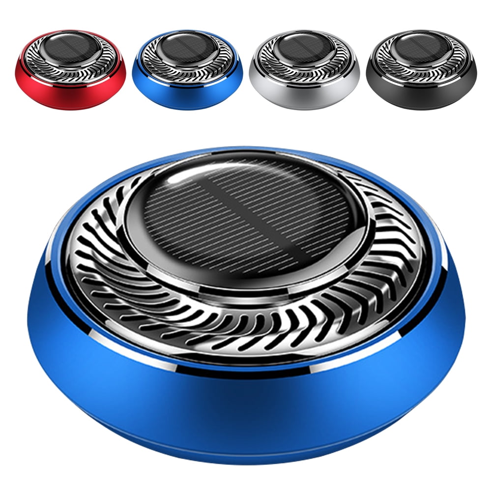 Ladcaser Solar Rotating Car Oil Diffuser, Auto Air Freshener Ornament, Aromatherapy Diffuser For Home Office Interior Perfume Ornaments Accessories