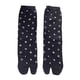 thumbnail image 1 of Calcetines Tabi jinwen para mujer de algodón transpirables con puntera dividida negro, 1 of 8