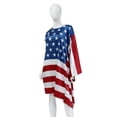 thumbnail image 3 of vlrwzc America Flag Clothinng Wearable American Flag Top USA Flag Outfits Patriotic Cape for 4th of July Independence Day, 3 of 7
