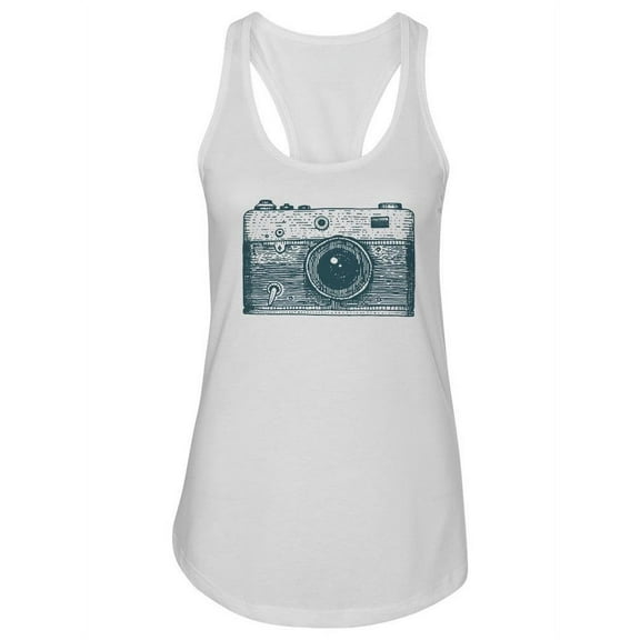 Retro Camera Sketch Design. Tank Women -Image by Shutterstock, Female Small