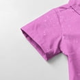 thumbnail image 5 of Maean Boys Short Sleeve Blouse Sequin Button down Collared Tops Summer Dressy Party Shirts with Pockets, 5 of 7