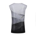 thumbnail image 5 of Gibobby Camiseta Top suelta con cuello en V para mujer, chaleco estampado a la moda, blusa sin mangas para mujer(Gris,CH), 5 of 5