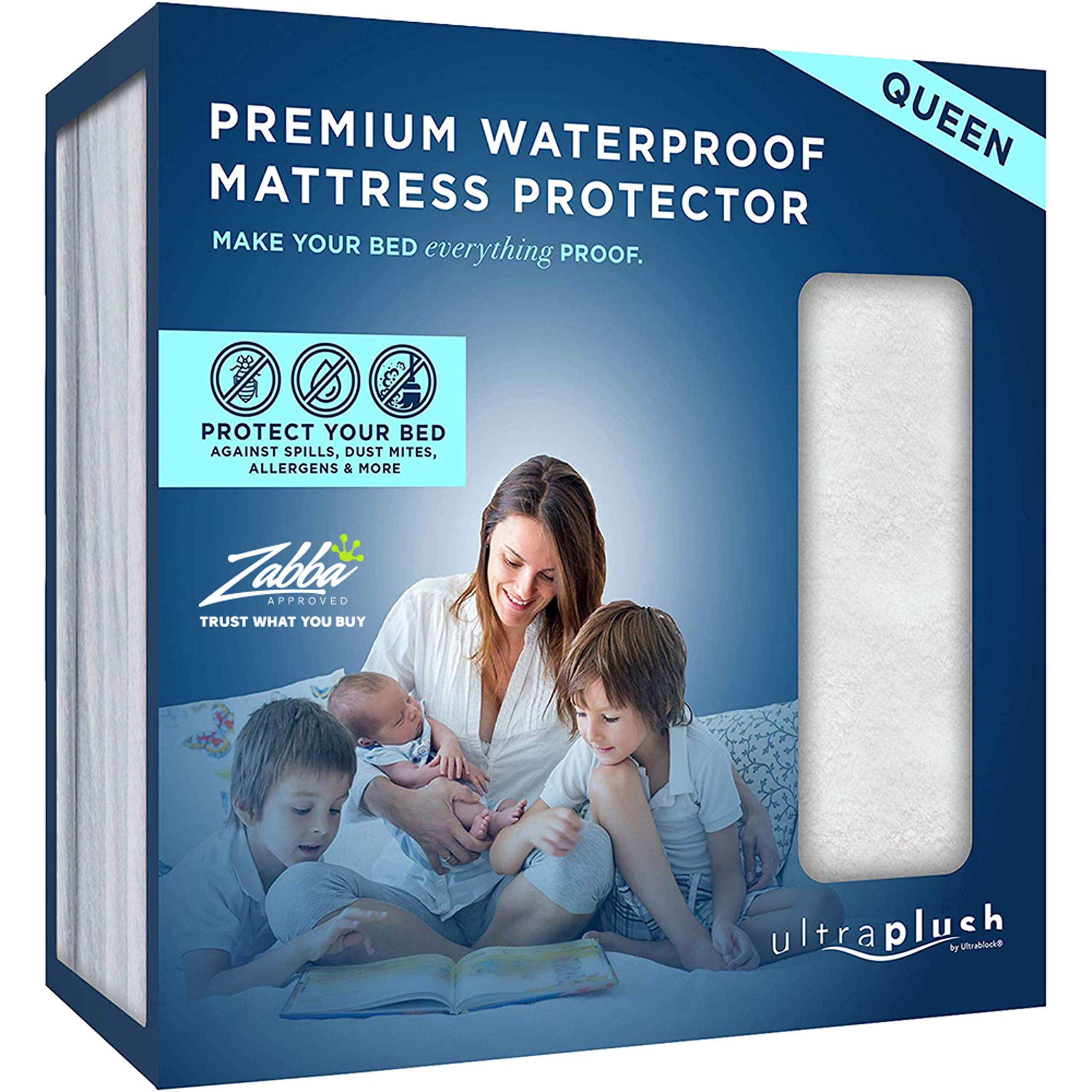 UltraBlock Ultra Plush 100 Waterproof Mattress Protector Luxuriously