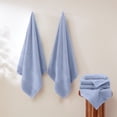 thumbnail image 5 of Modern Threads Aircloud 6-Piece Cotton Adult Bath Towel Set, Blue, 5 of 12
