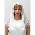 thumbnail image 6 of YooGuoGuo Lace Wedding Veil Mantilla bridal veils Latin Mass Scarf Head Covering for Women and Girls, 6 of 7