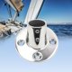 thumbnail image 3 of 4 pack Boat Hand Rail Fitting Heavy Duty 316 Marine Round Base with Screws, Hand Rail Fitting Rail Tube Stanchion Base Column Accessories, 3 of 5