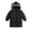 Black, variant on THDHVS Winter Coats for Girls,Toddler Unisex Thick Fleece Lined Puffer Jacket Hooded Full Zip Mid Length Winter Coat,Girls Hoodies Blue 2-3 Years