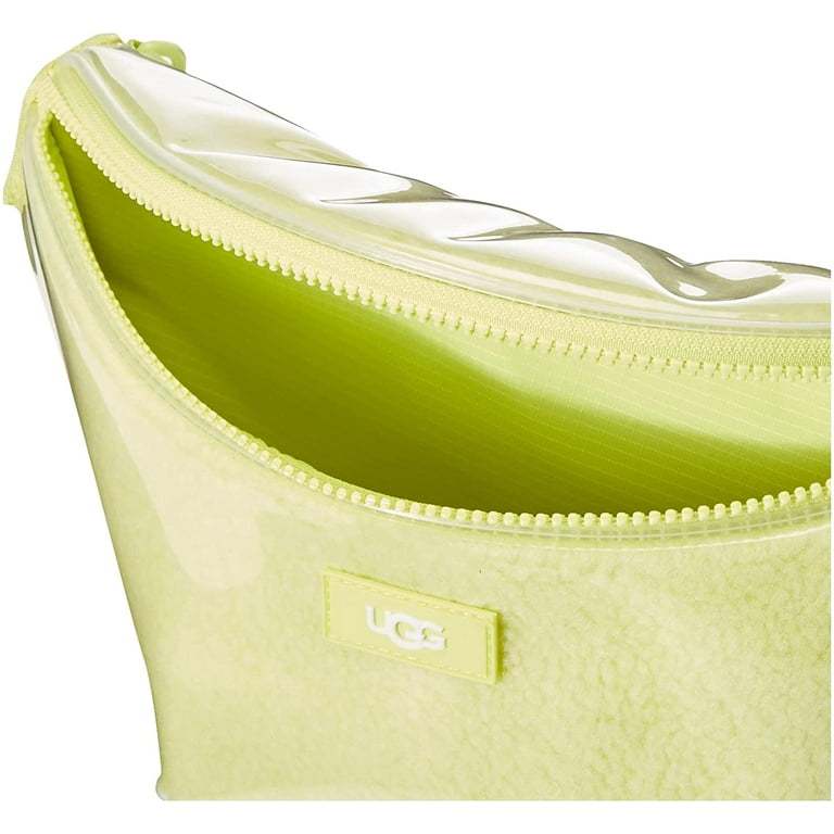 UGG Women's Nasha Belt shops Bag Clear Fanny Pack Yellow Furry