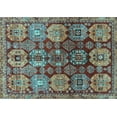 thumbnail image 1 of Ahgly Company Indoor Rectangle Persian Light Blue Traditional Area Rugs, 7' x 10', 1 of 4