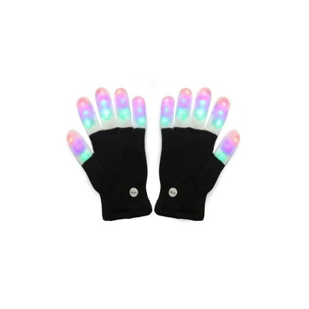 - LED Finger Light Gloves with Colorful Rave 7 Colors Light Show