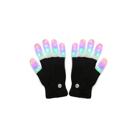 LED Finger Light Gloves with Colorful Rave 7 Colors Light (Best Finger Light Show)