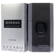 Azzaro Silver Black Eau De Toilette Spray for Men 3.4 oz