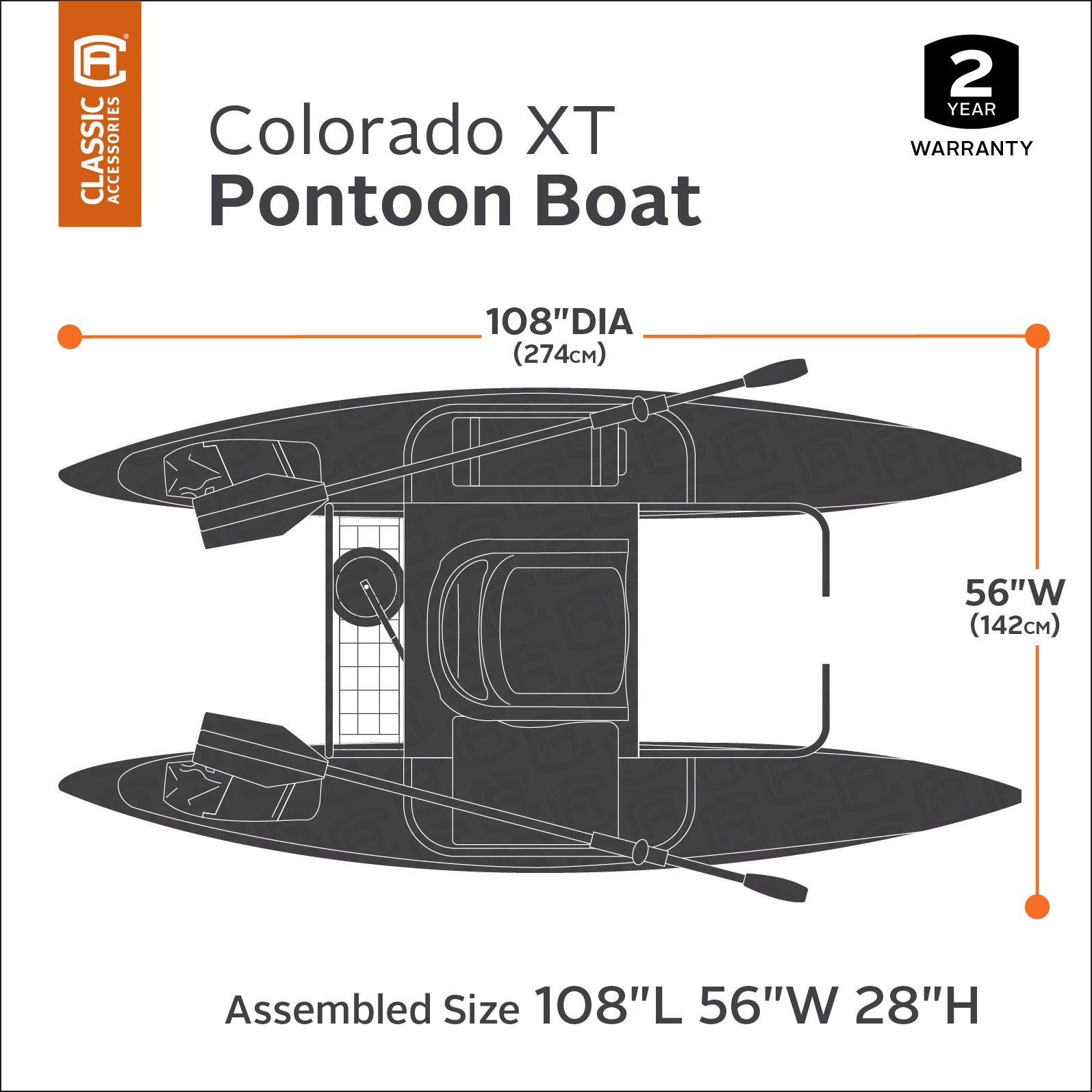 Classic Accessories Colorado XT Pontoon Boat - image 3 of 24