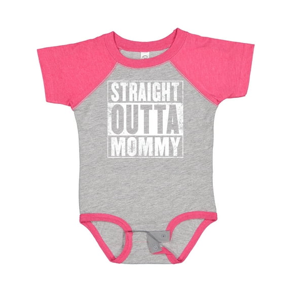 Inktastic Straight Outta Mommy Funny Boys or Girls Baby Bodysuit