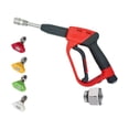 thumbnail image 1 of High Pressure Washer Gun Replacement – M22x1.5mm Quick Connect Spray Gun with 4 Color Coded Nozzles, High Pressure Wand for Car Wash & Yard Work ( C ), 1 of 3