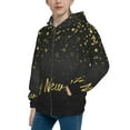 thumbnail image 2 of Naloa Happy New Year Teenage Zipper Hoodie, Long Sleeve Zip Up Hoodies Casual Jackets Tops for 7-12 Years-Medium, 2 of 6