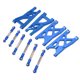 thumbnail image 5 of Brazos de suspensión trasera delantera de aluminio RC y varilla de tracción Servo enlace de dirección conjunto para ARRMA Senton 1/10 RC CarBlue, 5 of 10