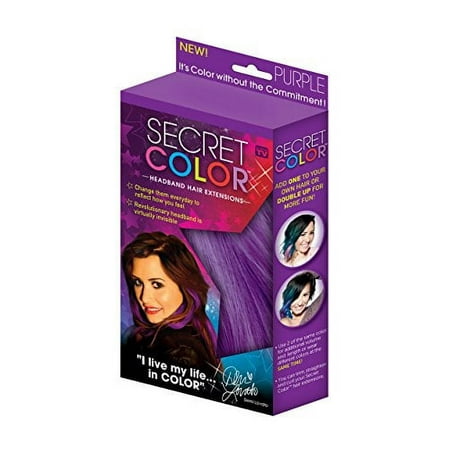 Secret Color Headband Hair Extensions Purple!