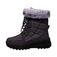 thumbnail image 3 of Women's Mid Calf Winter Boots Outdoor Booties With Thick Comfortable Platform Heel Casual Shoes For Cold Weather, 3 of 7
