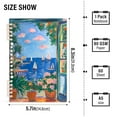 thumbnail image 2 of FORMRS 1-Subject Spiral Notebook 8" x 5" College Ruled 60 Refillable Sheet A5 Hard Cover, 2 Pack, Sea Window, 2 of 7