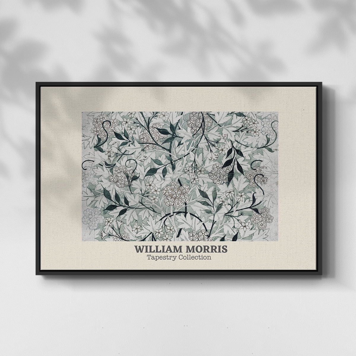 Vintage Abstract Print-XXXV Framed in Black Wood Gallery Wrapped Canvas 25 in. x 37 in.