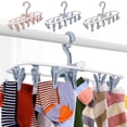 thumbnail image 1 of Uscallm 3Pcs Portable Foldable Clothes Drying Rack 20 Rotating Clips Multi Purpose Laundry Hanger For Underwear Socks Delicates Indoor Outdoor Travel Space Saving, 1 of 9