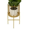 thumbnail image 2 of Encino Metal Plant Stand Gold, 2 of 7