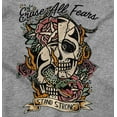 thumbnail image 2 of Erase All Fears Snake Skull Tattoo Zip Up Hoodie Men's Women's Brisco Brands M, 2 of 6