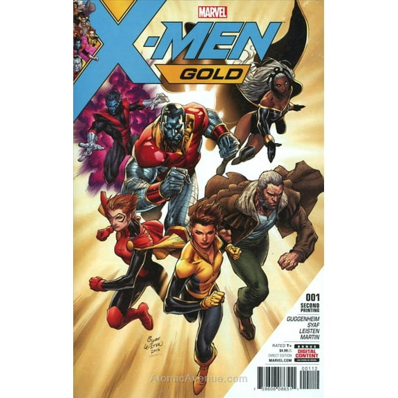 X-Men: Gold (2nd Series) #1 (2nd) VF ; Marvel Comic Book