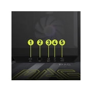 حافظة كمبيوتر MSI PANO M100R PZ Micro-ATX، أسود