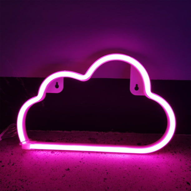 Cloud Neon Signs, LED Cloud Neon Light for Wall Decor, Battery or USB ...