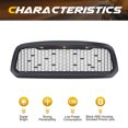 thumbnail image 3 of American Modified Mesh Grille w/Amber Lights for 2013-2018 Dodge Ram 1500, 3 of 12