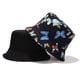 thumbnail image 3 of XYIYI Lindo sombrero de cubo para playa, sombreros de pescador para mujer, reversible de doble cara, 3 of 4