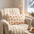 thumbnail image 6 of Fievgin 12x20" Maple Leaf Fall Pillow Covers, Soft White Thanksgiving Throw Pillow Cases for Farmhouse Sofa Bed Home Decor, 6 of 6
