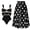 All-black, variant on Women's One Piece Swimsuit with Conservative Covering Lace Up Skirt Big Bow Bikini Set for Summer Beach Wear