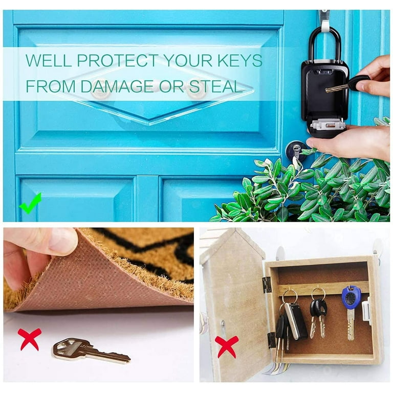 Wall Mounted Key Lock Box, 4-Digit Combination, 5 Keys Wall Mounted Key Lock Box, 4-Digit Combination, 5 Keys