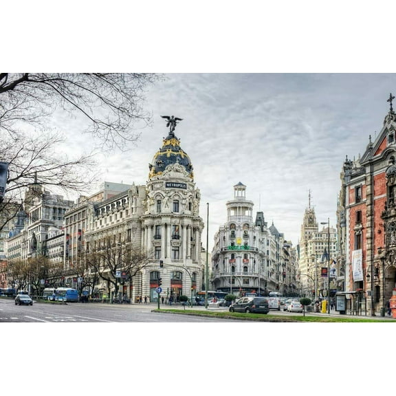 Madrid Downtown - CANVAS OR FINE PRINT WALL ART